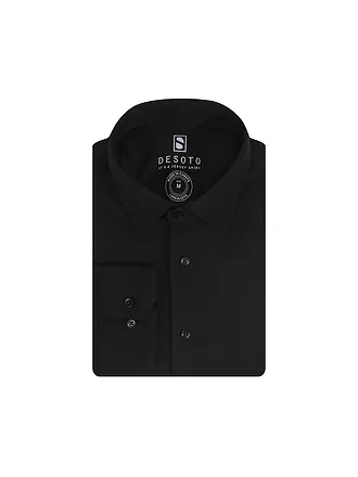 DESOTO | Jerseyhemd Slim Fit | schwarz