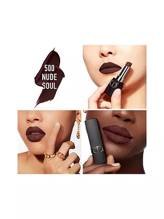 DIOR | Lippenstift - Rouge Dior Forever Lipstick ( 400 Forever Nude Line ) | camel