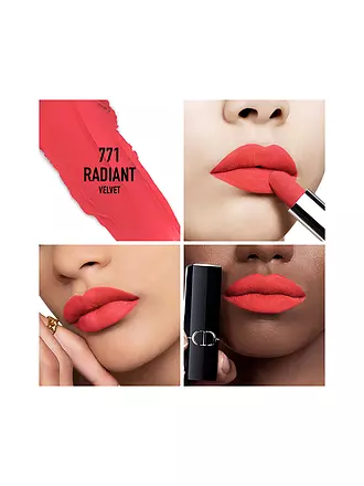 DIOR | Lippenstift - Rouge Dior Velvet Lipstick (221 Frou-Frou) | koralle