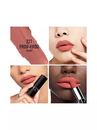 DIOR | Lippenstift - Rouge Dior Velvet Lipstick (221 Frou-Frou) | hellbraun