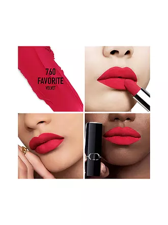 DIOR | Lippenstift - Rouge Dior Velvet Lipstick (429 Rose Blues) | rot