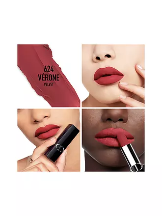DIOR | Lippenstift - Rouge Dior Velvet Lipstick (724 Tendresse) | braun