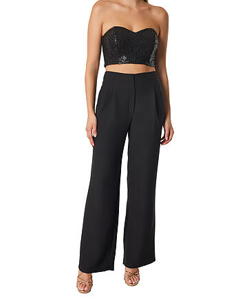 DRAGANA STANKOVIC | Hose CREPSATIN | schwarz