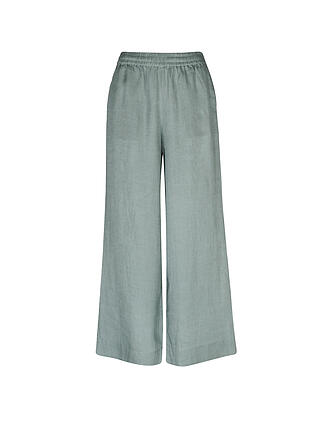 ECOALF | Leinenhose  wide leg MOSAALF | hellgrau