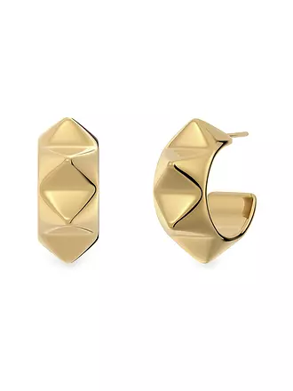 EDBLAD | Creolen PEAK RIVET CREOLES Steel | gold