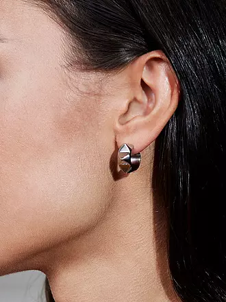 EDBLAD | Creolen PEAK RIVET CREOLES Steel | silber