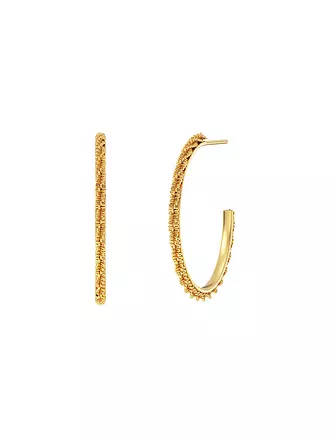 EDBLAD | Creolen TINSEL THIN CREOLES Small Steel | gold