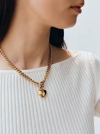 EDBLAD | Halskette BARLEY NECKLACE Maxi Steel | gold