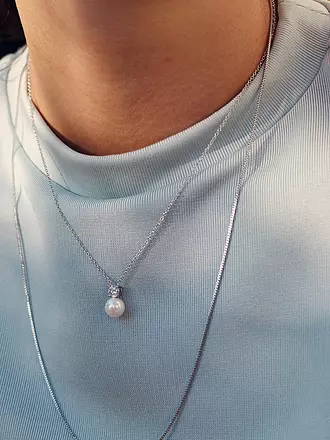 EDBLAD | Halskette LUNA NECKLACE Large Steel | silber