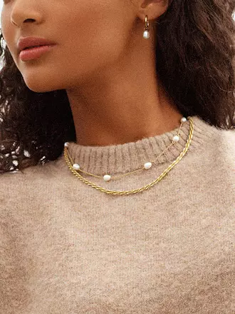 EDBLAD | Halskette PERLA NECKLACE MULTI Gold | silber