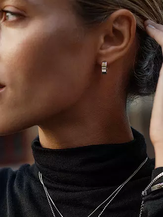 EDBLAD | Ohrringe FAVE HOOPS Steel | silber