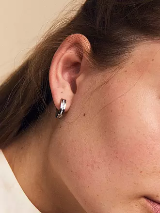 EDBLAD | Ohrringe JOSEFIN HOOPS Steel | silber