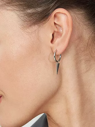 EDBLAD | Ohrringe PEAK HOOPS Steel | silber