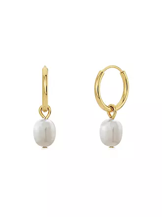 EDBLAD | Ohrringe PERLA HOOPS Steel | gold