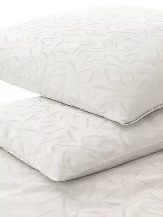 ELEGANTE | Damast Bettwäsche MURIEL 70x90cm/140x200cm Weiss | creme