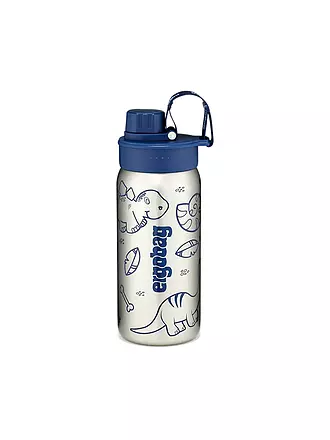 ERGOBAG | Edelstahl Trinkflasche 0,5L Black | blau