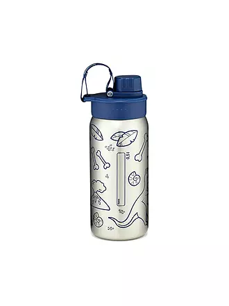 ERGOBAG | Edelstahl Trinkflasche 0,5L Lila | blau