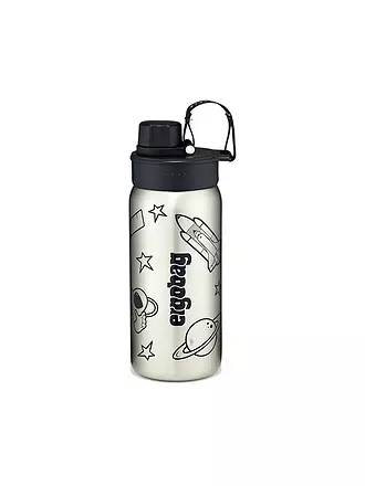 ERGOBAG | Edelstahl Trinkflasche 0,5L Petrol | schwarz