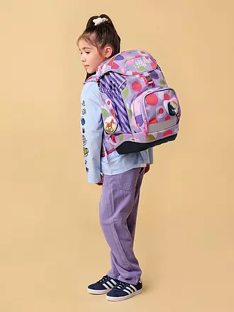 ERGOBAG | Schulrucksack Set 6tlg Pack BlütenzauBär | lila