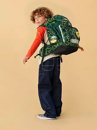 ERGOBAG | Schulrucksack-Set 6tlg.  Pack BärRex | dunkelgrün