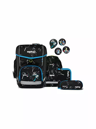 ERGOBAG | Schultasche Set 5tlg CUBO VerfolgBärjagd | schwarz