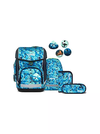ERGOBAG | Schultasche Set 5tlg Pack MRP Abtauchbär | blau