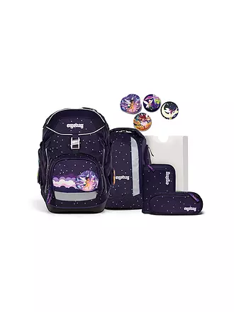 ERGOBAG | Schultasche Set 6tlg Pack MRP Flower Powbär | dunkelblau
