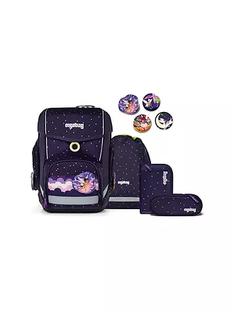 ERGOBAG | Schultasche Set 6tlg Pack MRP Flower Powbär | dunkelblau