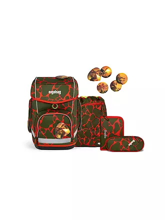 ERGOBAG | Schultaschen Set 5tlg CUBO Lumi SuBärkraft | olive