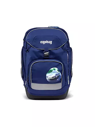 ERGOBAG | Schultaschen Set 5tlg Pack Blaulicht Bär | hellgrau