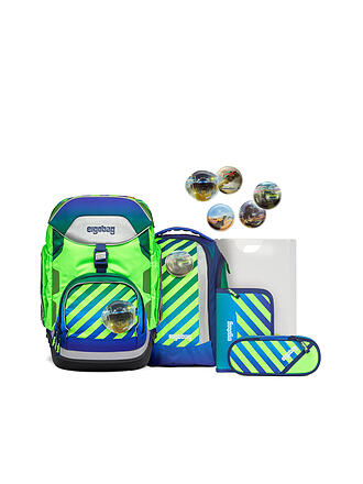 ERGOBAG | Schultaschen Set 6 tlg Pack TruckBär | hellgruen