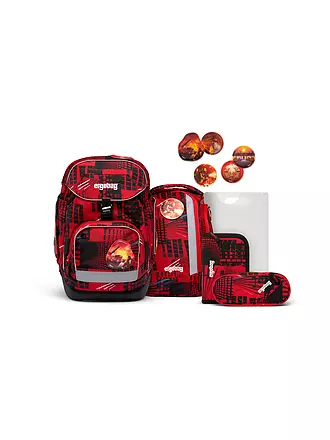 ERGOBAG | Schultaschen Set 6tlg PACK - BärRex | rot