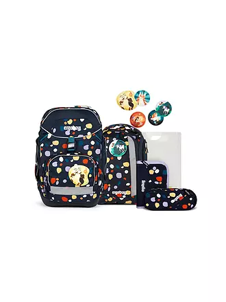 ERGOBAG | Schultaschen Set 6tlg PACK - Sternzauberbär | dunkelblau