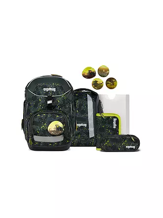 ERGOBAG | Schultaschen Set 6tlg. PACK  MähdreschBär | schwarz