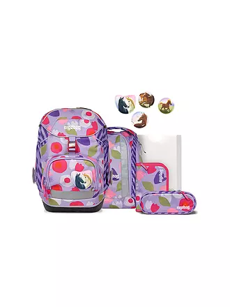 ERGOBAG | Schultaschen Set 6tlg. PACK BlütenzauBär | lila
