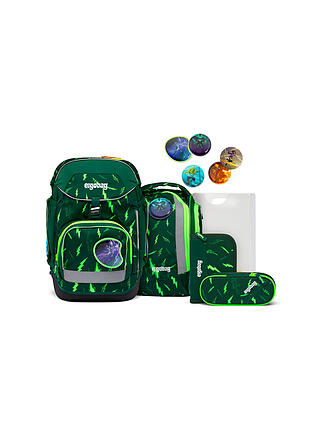 ERGOBAG | Schultaschen-Set 6-tlg. Pack - Bärtastisch | gruen