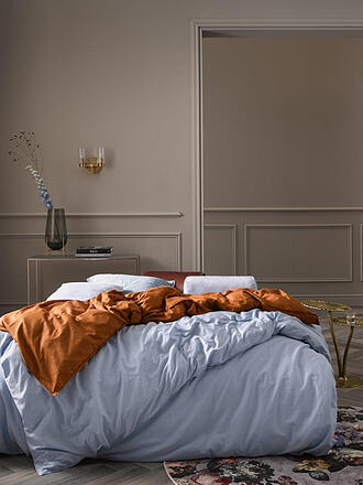 ESSENZA | Bettwäsche Garnitur MINTE 70x90cm/140x200cm Purple Breeze | hellblau