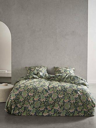 ESSENZA | Perkal Bettwäsche Fela 70x90cm / 140x200cm Sloe Blue | camel