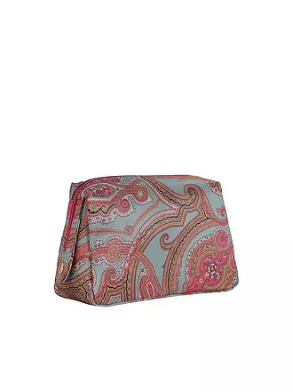 ETRO | Kosmetiktasche - Beauty Case (54 Türkis / Rot) | koralle