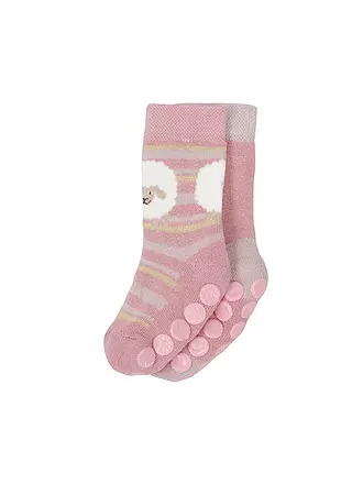 EWERS | Kinder ABS Socken 2-er Pkg flieder / rose | rosa