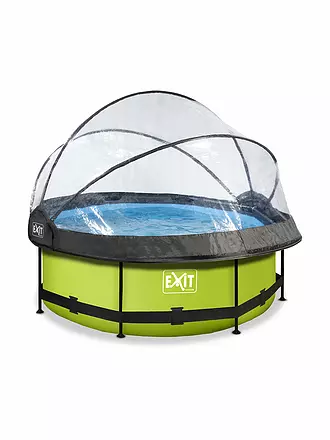 EXIT TOYS | Lime Pool ø244x76cm mit Abdeckung und Filterpumpe | keine Farbe