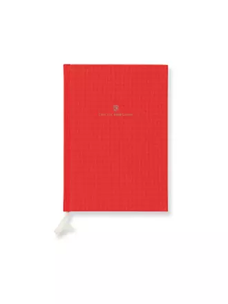 FABER-CASTELL | Buch mit Leineneinband A5 India Red | hellblau