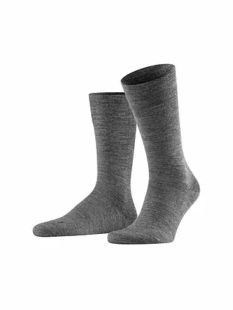 FALKE | Herren Socken Sensitive Berlin anthra.mel | grau