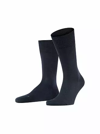 FALKE | Herren Socken Sensitive Berlin black | dunkelblau