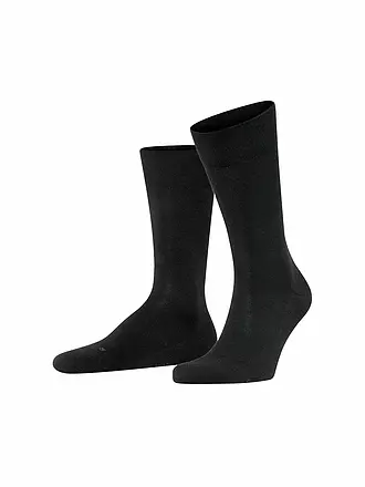 FALKE | Herren Socken Sensitive London anthra.mel. | schwarz