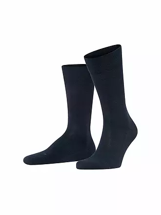 FALKE | Herren Socken Sensitive London navy mel | dunkelblau