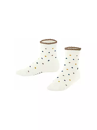 FALKE | Kinder Mädchen Socken Multidot light grey | weiss