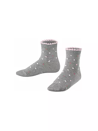 FALKE | Kinder Mädchen Socken Multidot off white | grau