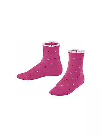 FALKE | Kinder Mädchen Socken Multidot off white | pink