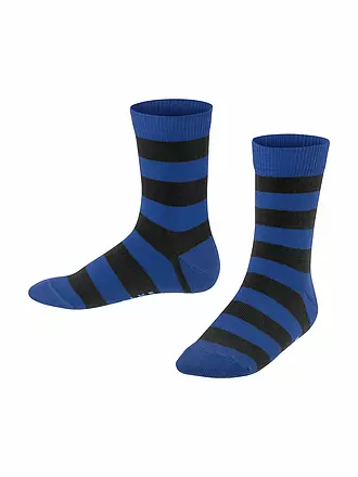 FALKE | Kinder Socken Happy Stripe 2er Pkg black | blau
